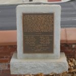 Marker commemorating the spot of hanging of Andrew's Raiders