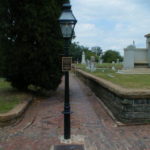 Lamppost struck by a canon shell during the bombardment of Atlanta